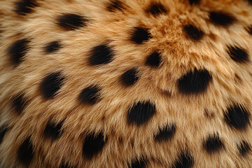 Close-up of a cheetah's golden fur with black spots, creating a sleek background.