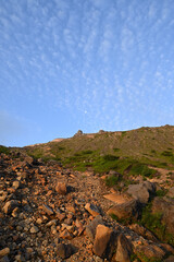 Climbing mountain ridge, Nasu, Tochigi, Japan