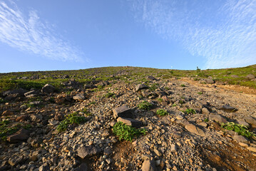 Climbing mountain ridge, Nasu, Tochigi, Japan