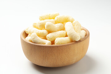 Corn sticks, concept of tasty snack food