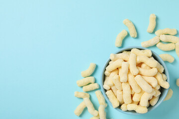 Corn sticks, concept of tasty snack food