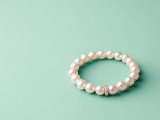 A timeless pearl bracelet with an adjustable clasp, offering versatility and elegance for any fashion look