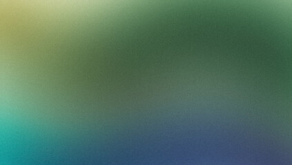 Blue green color smooth light pastel grainy backdrop design. Abstract soft colors noisy gradient, summer poster design, cover, header, banner, poster.