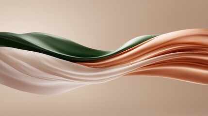 Flowing Fabric In Three Hues