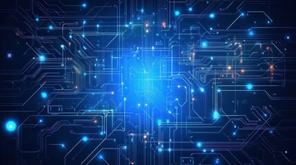 Fototapeta premium Abstract futuristic circuit board design background 