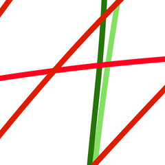 Red green lines abstract backdrop