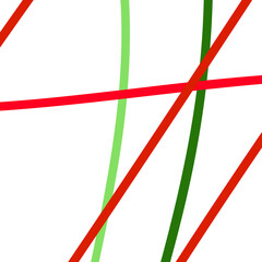 Red green lines abstract backdrop