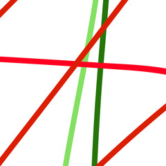 Red green lines abstract backdrop