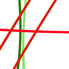 Red green lines abstract backdrop