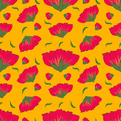 seamless pattern with flowers