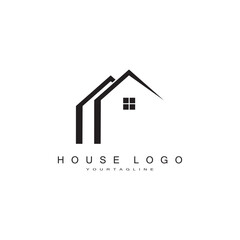 house logo design for architectural buildings vector construction