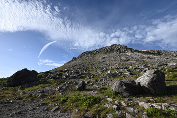 Climbing mountain ridge, Nasu, Tochigi, Japan