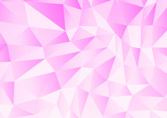 ピンク色の三角ポリゴンの背景