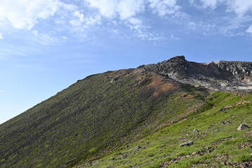 Climbing mountain ridge, Nasu, Tochigi, Japan