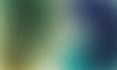 Blue green color soft grainy gradient backdrop design, smooth noise texture effect, summer poster design