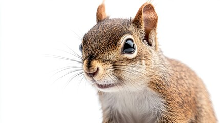 squirrel isolated on white background