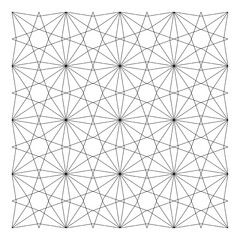 An image of a geometric pattern with a white background, Geometric Star Pattern Background
