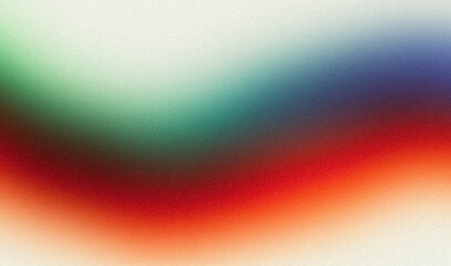 Red orange blue color soft grainy gradient backdrop design, smooth noise texture effect, summer poster design