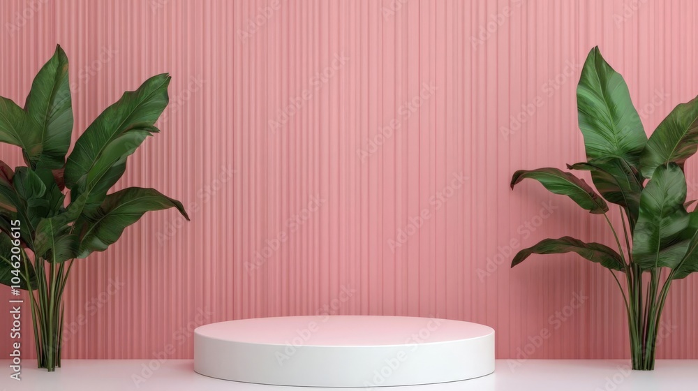 Poster minimal background podium product presentation 3d rendering illustration 3d rendering