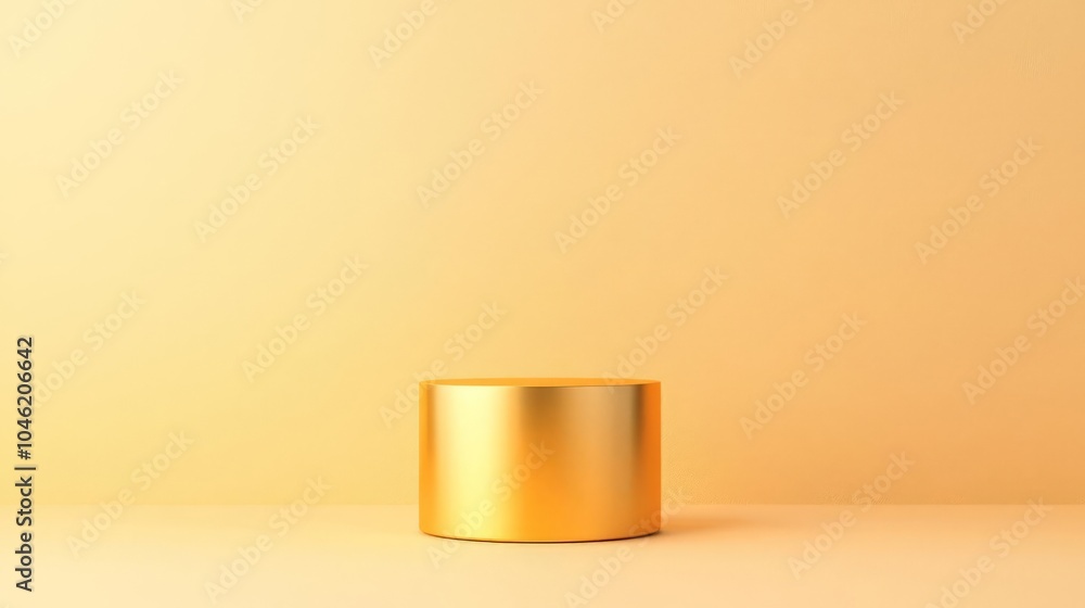 Poster gold podium display background luxury podium on background gold product presentation mock up 3d rend