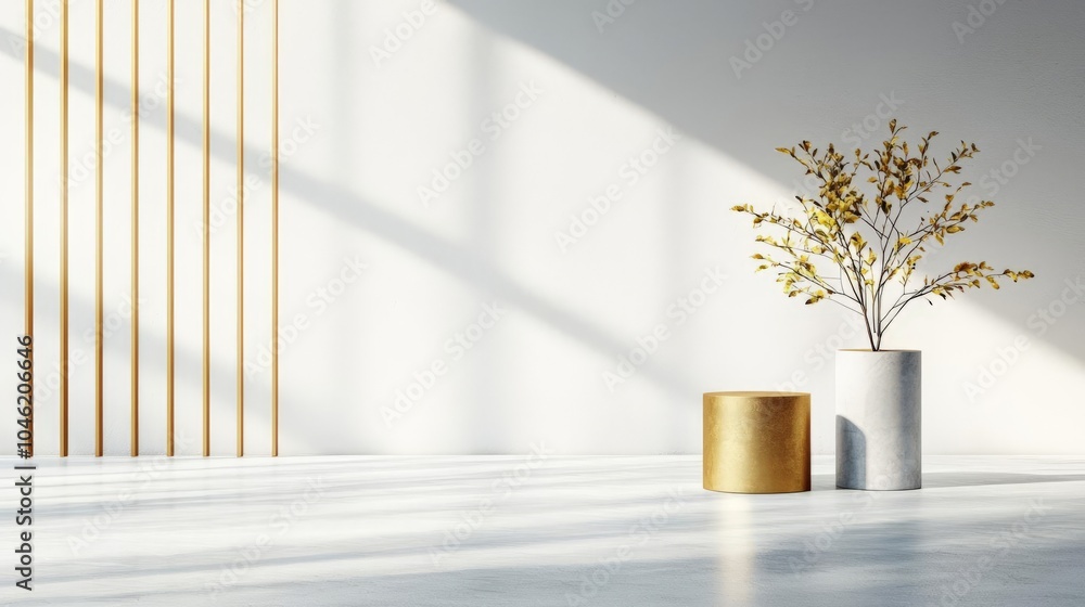 Poster gold podium display background luxury podium on background gold product presentation mock up 3d rend