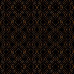 brown and black oriental seamless geometric pattern modern background