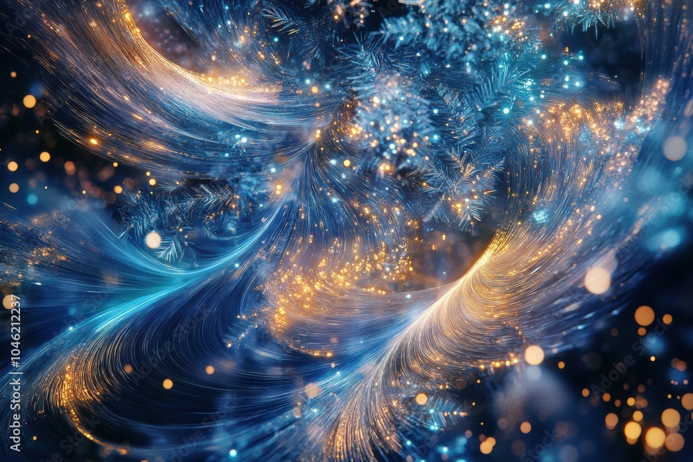 Poster colorful lights and swirling patterns create an enchanting atmosphere, capturing the essence of a jo