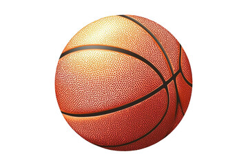 Obraz premium Orange Basketball with Black Lines