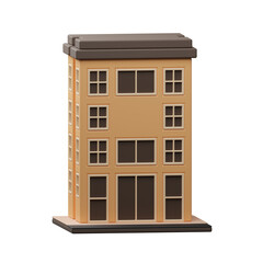 3d illustration of a building