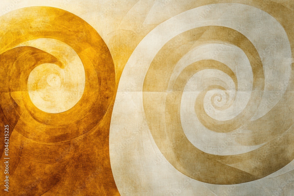 Poster intriguing swirls of tea in soft, natural colors create a harmonious balance, inviting reflection an