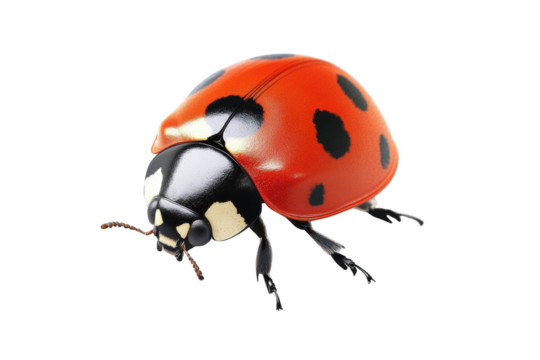 Red and Black Ladybug Close Up
