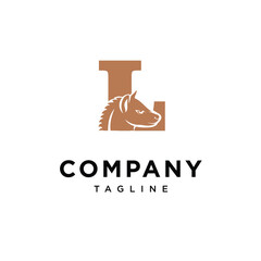 Letter L Hyena Logo Icon Vector