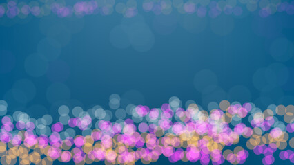 Dark green bokeh abstract particles