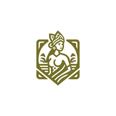 Traditional Cultural Woman Logo