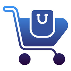 Garage icon, gradient icon style