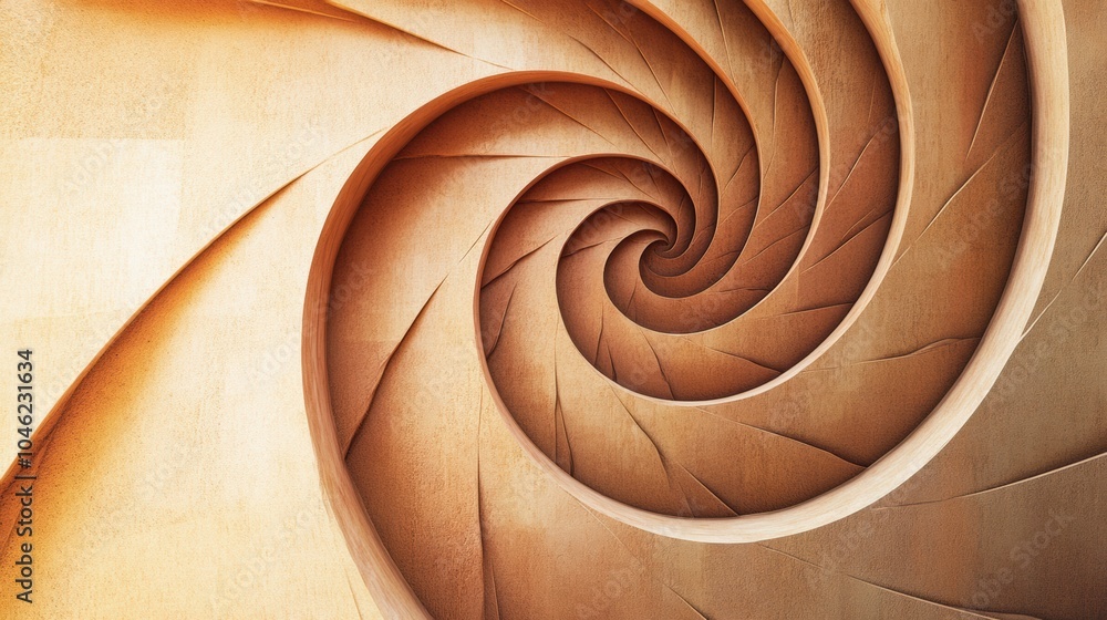 Aufkleber the artwork features intricate swirl patterns in soft, muted natural colors, inviting a sense of tra