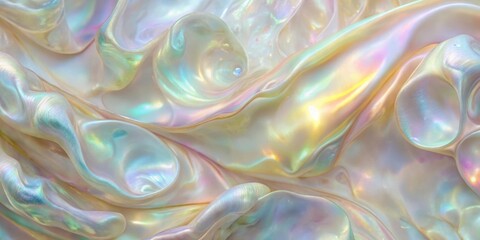 Smooth and luminous mother of pearl background with soft, iridescent colors , mother of pearl, smooth, luminous, iridescent