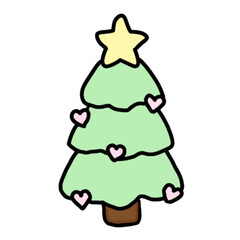 christmas, background, holiday, december, decoration, happy, card, gift, art, design, greeting, celebration, illustration, green, winter, decorative, cartoon, merry, decor, new year, ball, tree, poste