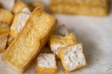 Fried Tofu Sliced