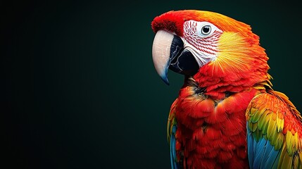Obraz premium Scarlet Macaw Portrait