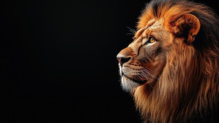Naklejka premium Majestic Lion Portrait