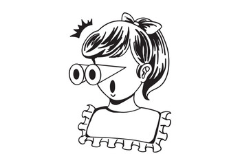 ビックリする女の子