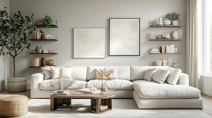 a cozy family room featuring a large sectional sofa