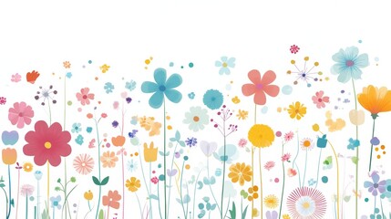 Vibrant purple floral background with butterflies, a stunning design for nature lovers