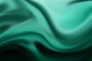 Swirling teal and green abstract background with fluid, organic shapes