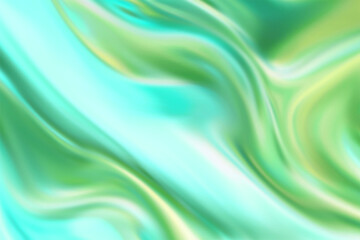 Swirling teal and green abstract background with fluid, organic shapes