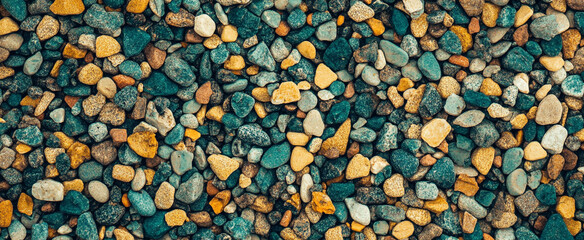 Small green and gold stones background