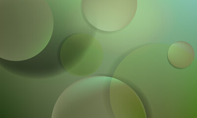 Abstract green geometric gradient vector illustration background design. Template for web, poster, header, banner and wallpaper.