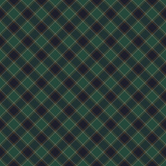 Dark Moody Autumn Plaid Check Seamless Pattern - Cute plaid check repeating pattern design