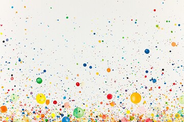 Colorful paint splashes on a white isolated background.